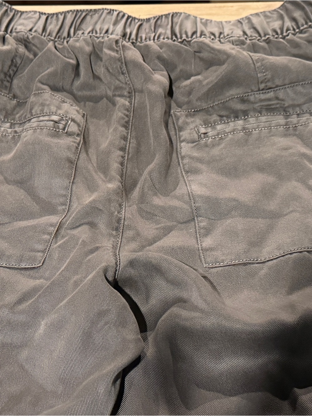 C&C California Women’s Gray Lyocell Utility Cargo Joggers - Soft Tencel Twill - Picture 7 of 7